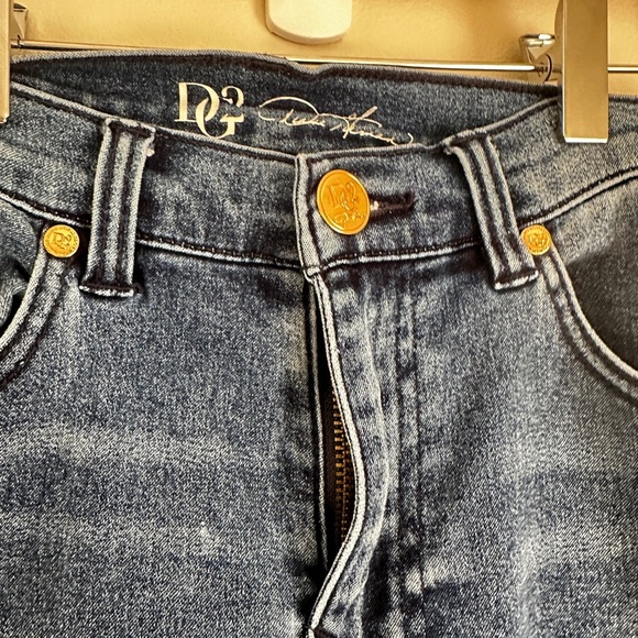 DG2 Blue Flare Wide Leg Jeans - Picture 2 of 5